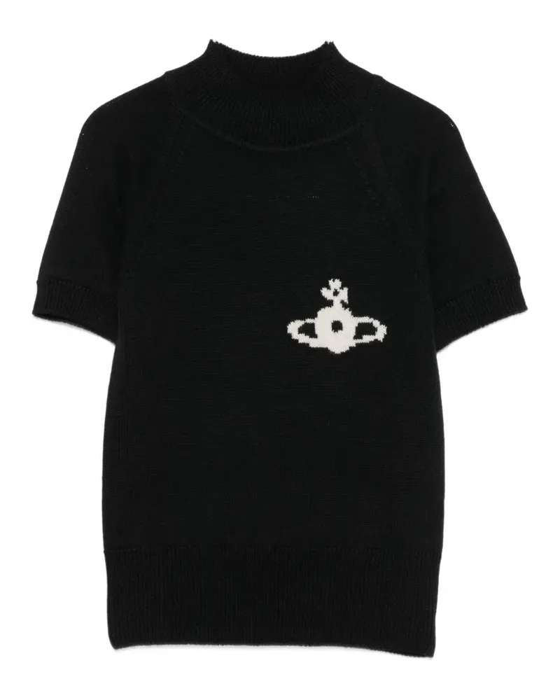 Vivienne Westwood Rollkragenpullover mit Orb - Schwarz Schwarz