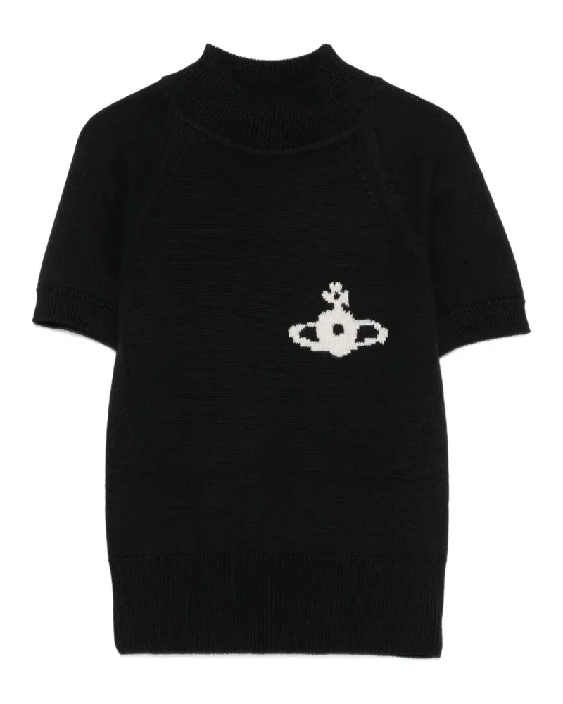 Vivienne Westwood Rollkragenpullover mit Orb - Schwarz Schwarz