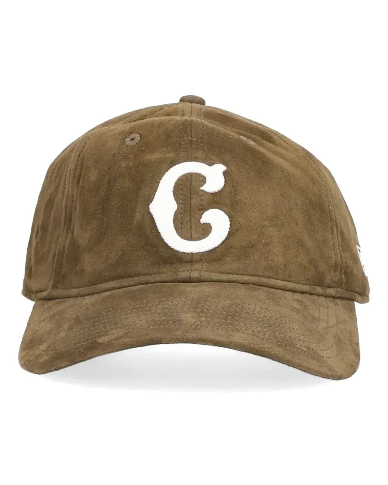 New Era 9TWENTY® Wildlederkappe mit Logo-Patch - Braun Braun
