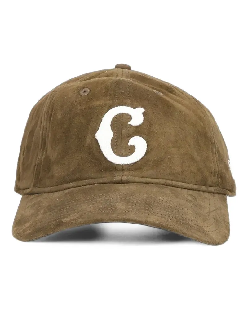 New Era 9TWENTY® logo-patch suede cap - Braun Braun