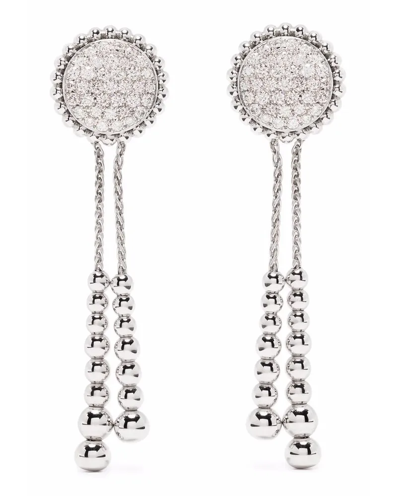 TIRISI 18kt Weißgoldohrringe mit Diamanten - Silber Silber