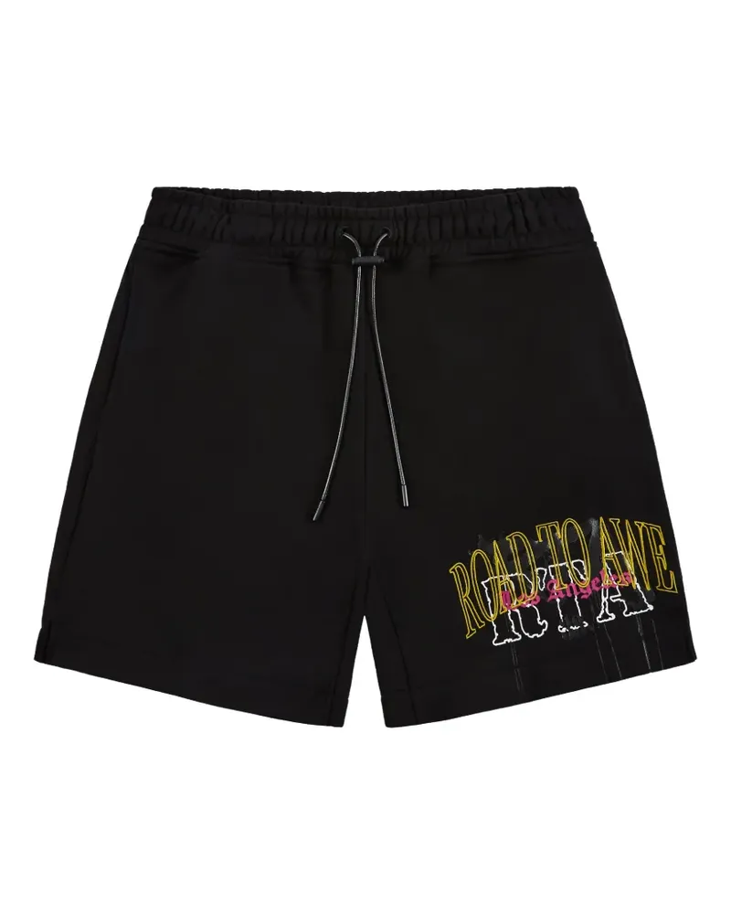 RTA Clyde logo-print shorts - Schwarz Schwarz