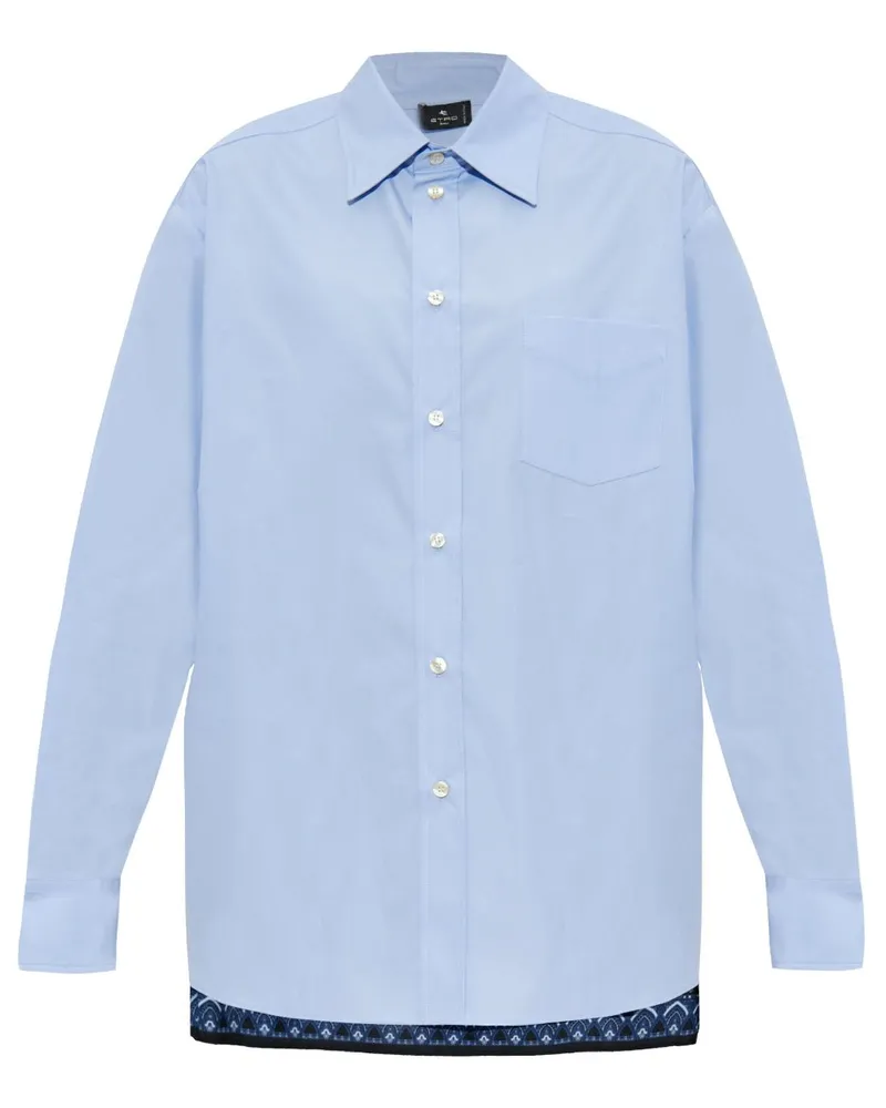Etro Hemd mit Paisley-Print - Blau Blau