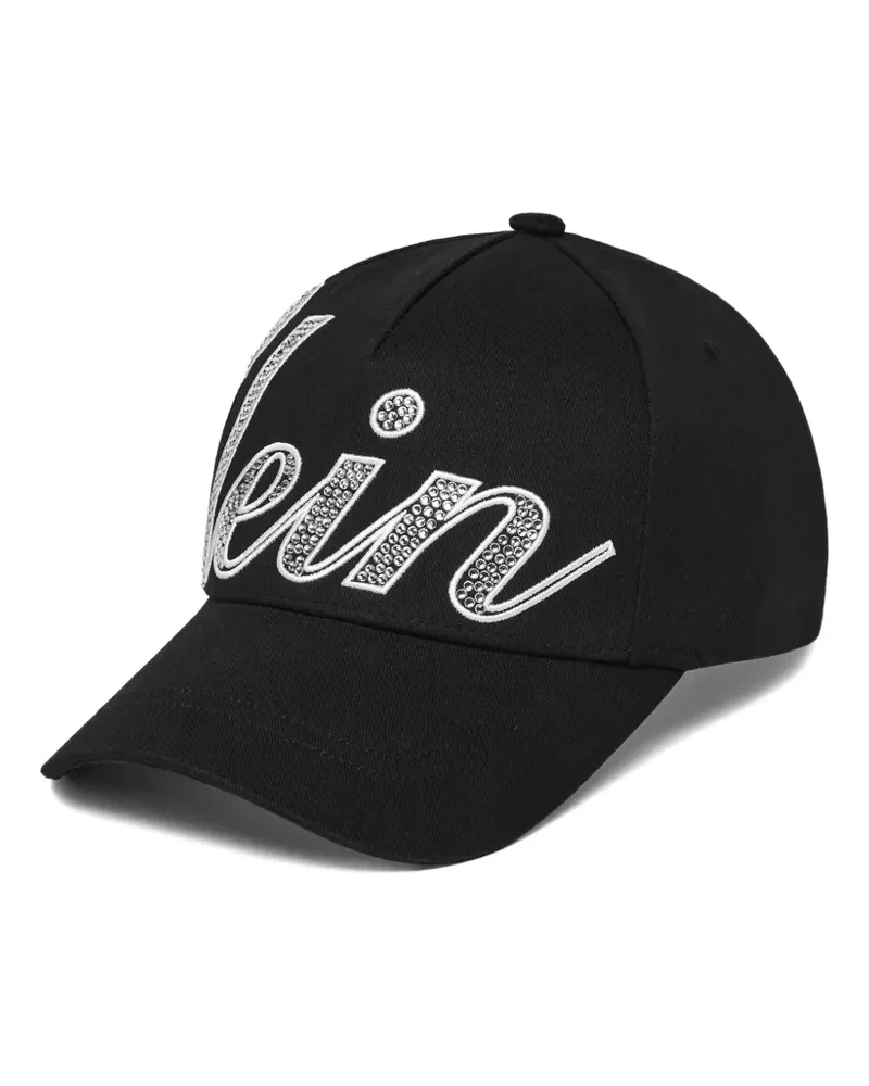 Philipp Plein Baseballkappe mit Kristallverzierung - Schwarz Schwarz