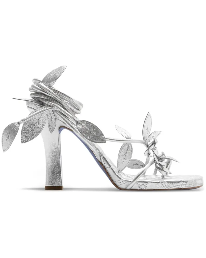 Burberry Ivy Flora Sandalen 105mm - Silber Silber