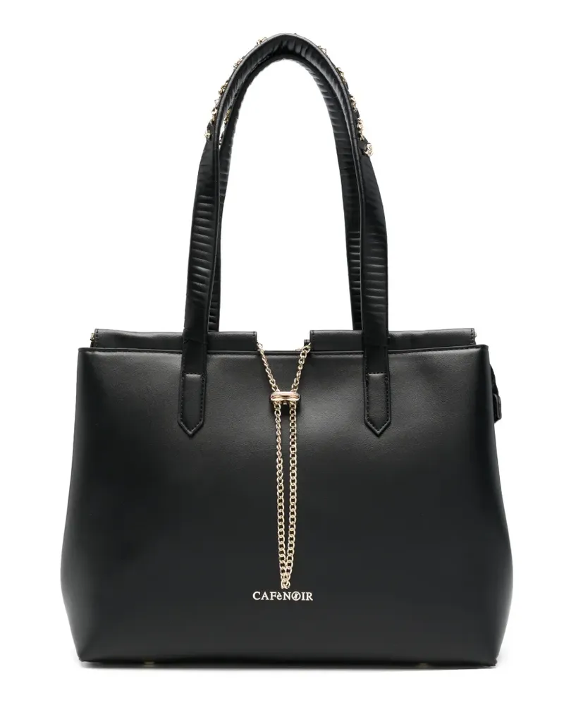 CAFèNOIR  Handtasche mit Logo - Schwarz Schwarz