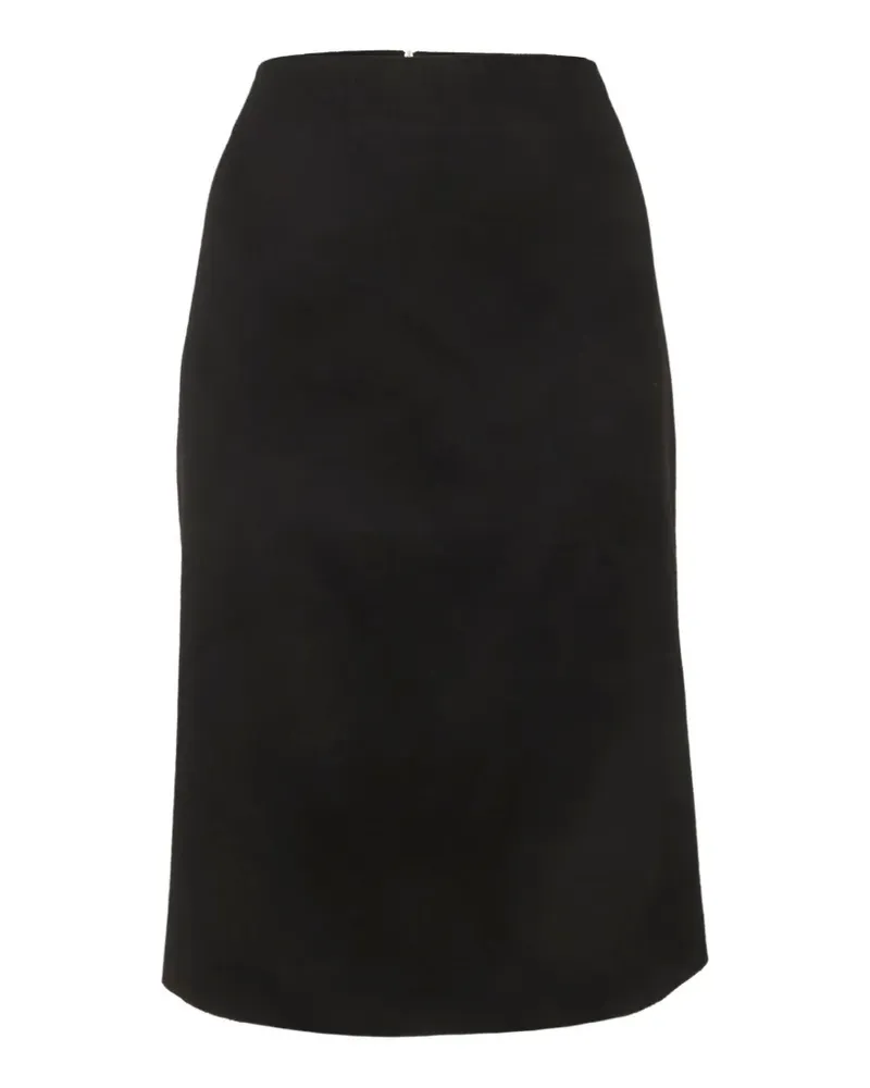 Max Mara flannel pencil midi skirt - Schwarz Schwarz