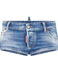 Dsquared2 Jeans-Shorts im Patchwork-Look Blau