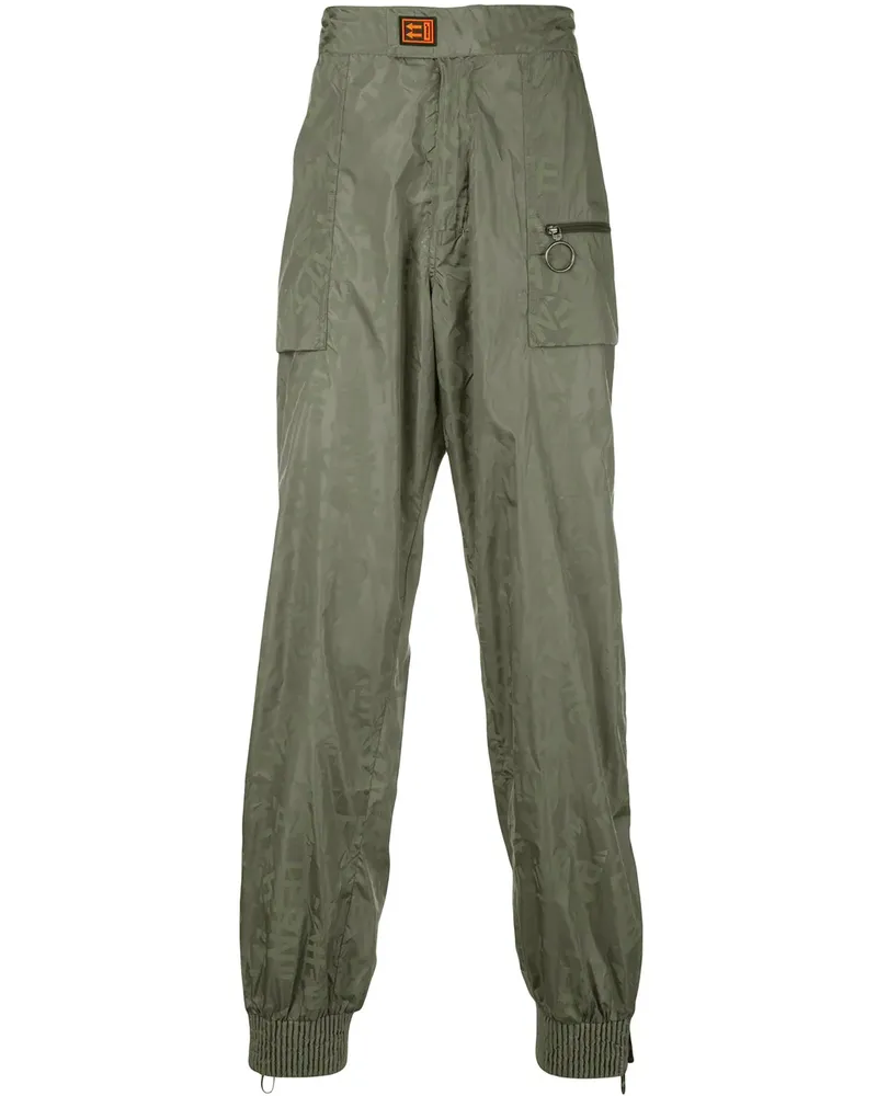 OFF-WHITE Jogginghose mit Logos - Grün Grün