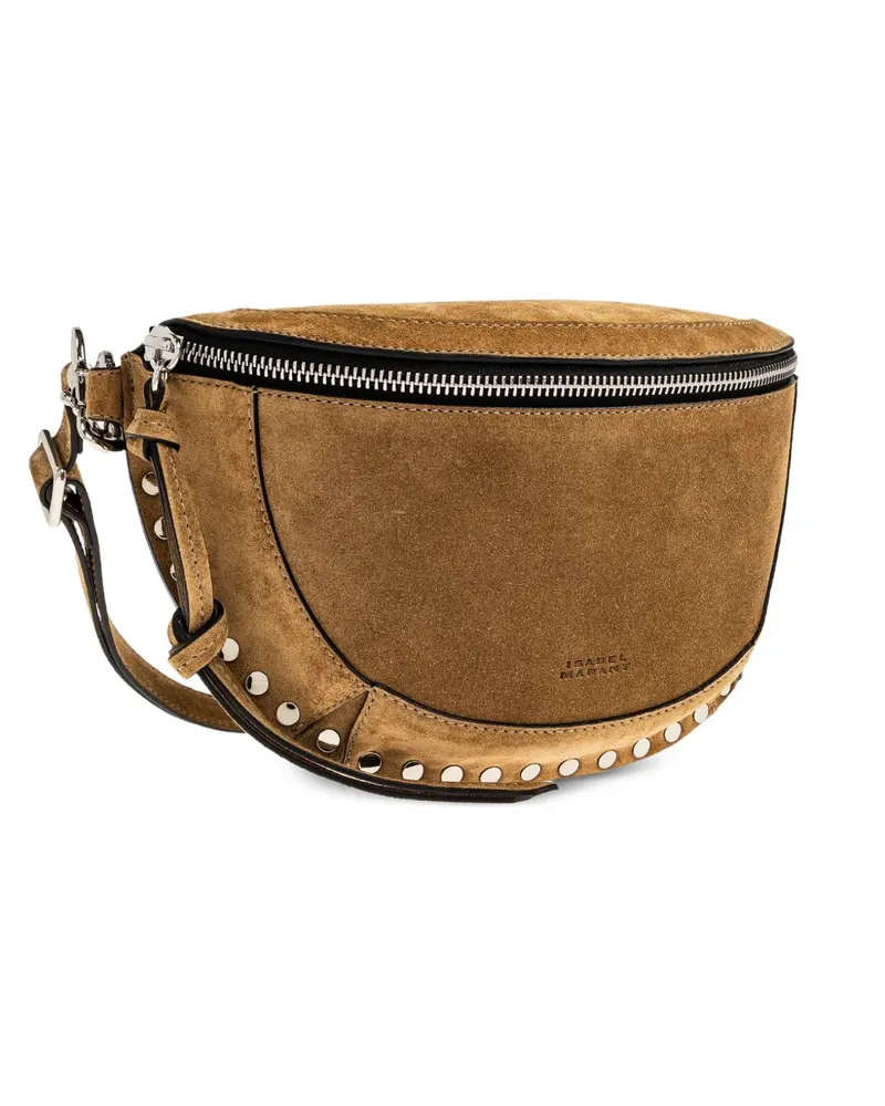 Isabel Marant Skano studded zip belt bag - Braun Braun