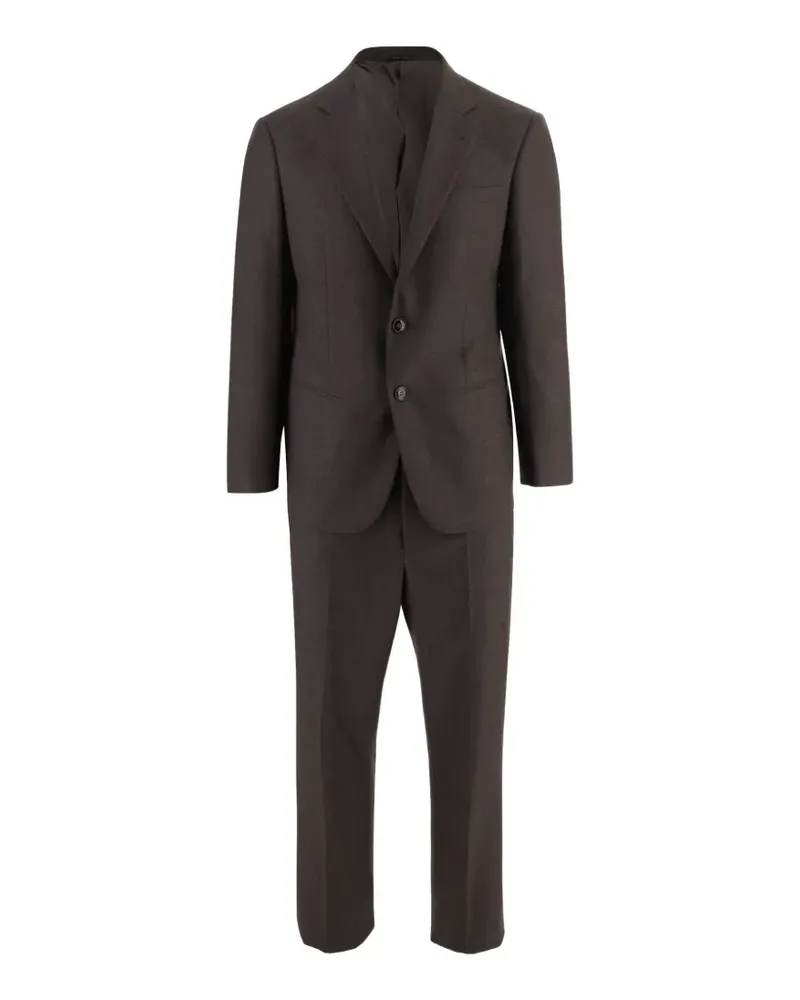 Giorgio Armani virgin-wool suit - Braun Braun