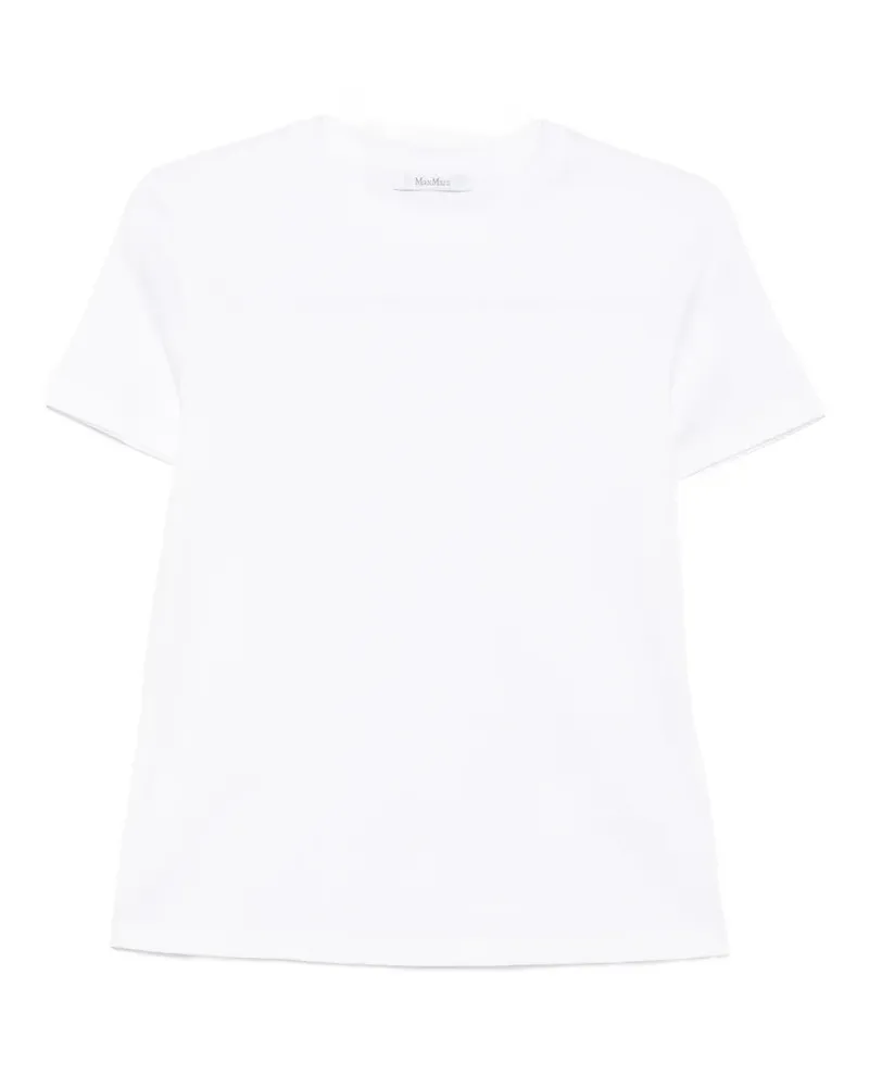 Max Mara embroidered-logo T-shirt - Weiß Weiß
