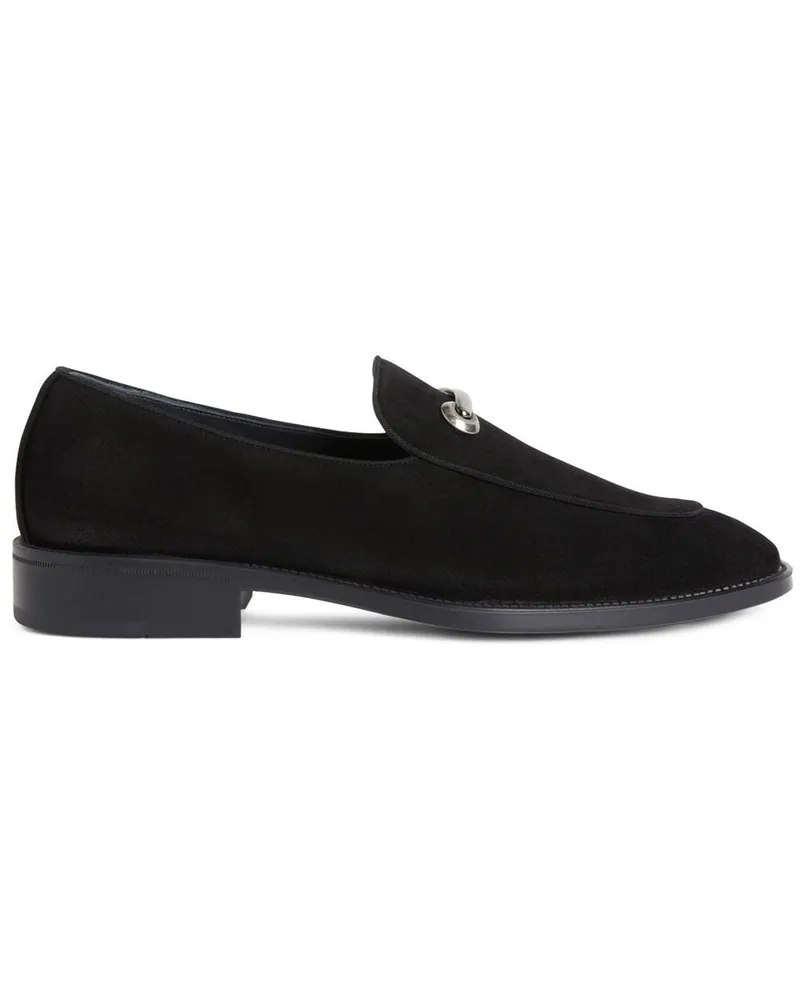 Giuseppe Zanotti Archibald Loafer aus Wildleder - Schwarz Schwarz
