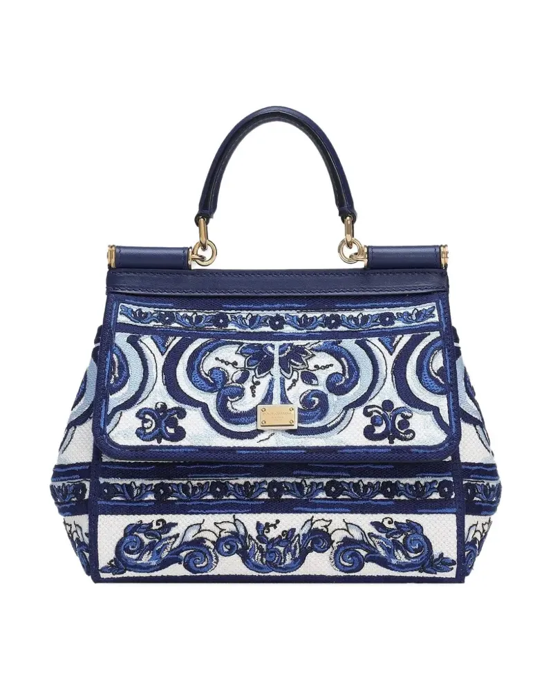Dolce & Gabbana Mini Sicily Tote Bag - Blau Blau