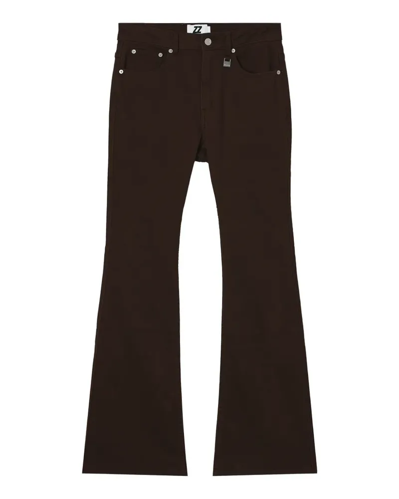 Izzue flared trousers - Braun Braun