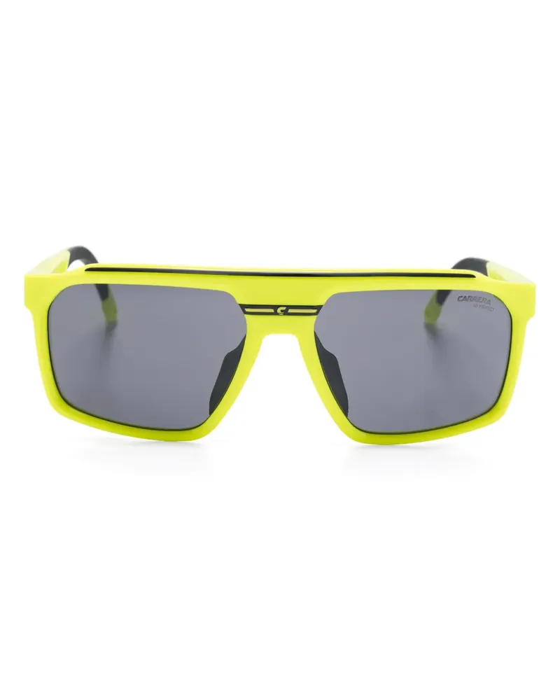 Carrera Sonnenbrille mit eckigem Gestell - Gelb Gelb