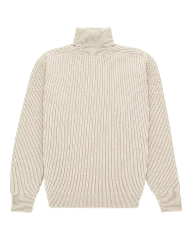 Fortela Brighton high neck ribbed sweater - Nude Nude