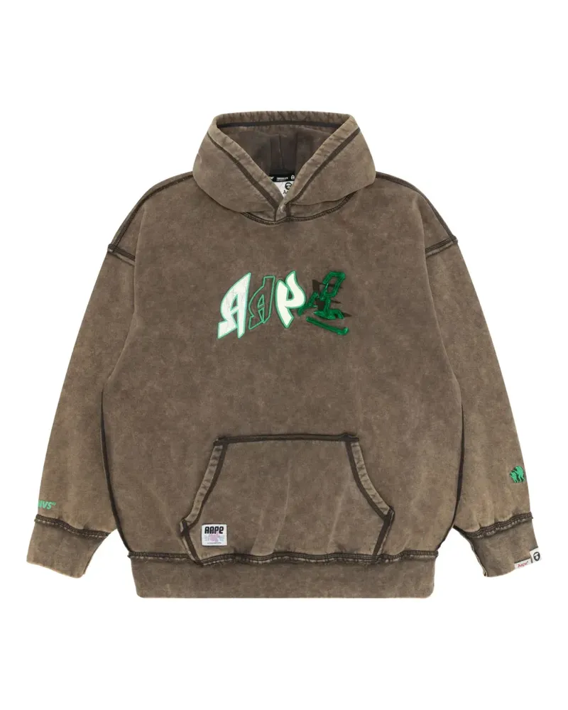 BAPE Hoodie mit grafischem Print - Braun Braun
