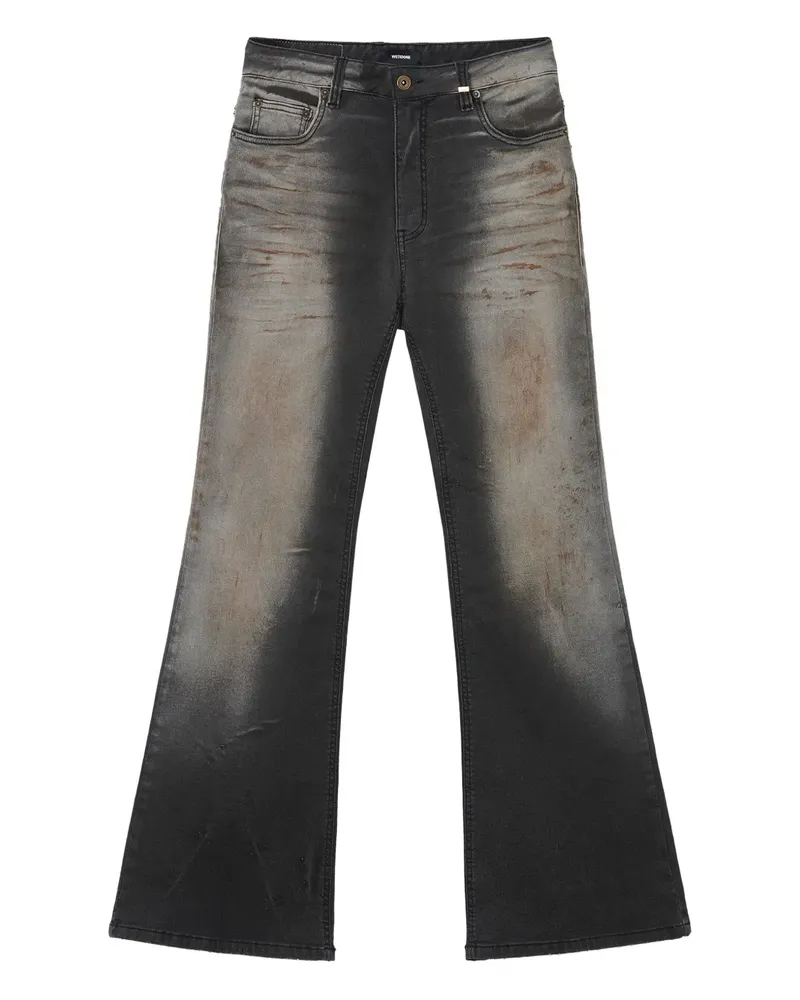 WE 11 DONE washed-effect jeans - Grau Grau