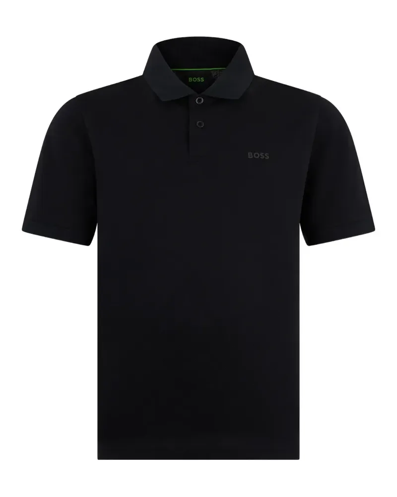 HUGO BOSS logo-appliqué short-sleeve polo shirt - Schwarz Schwarz