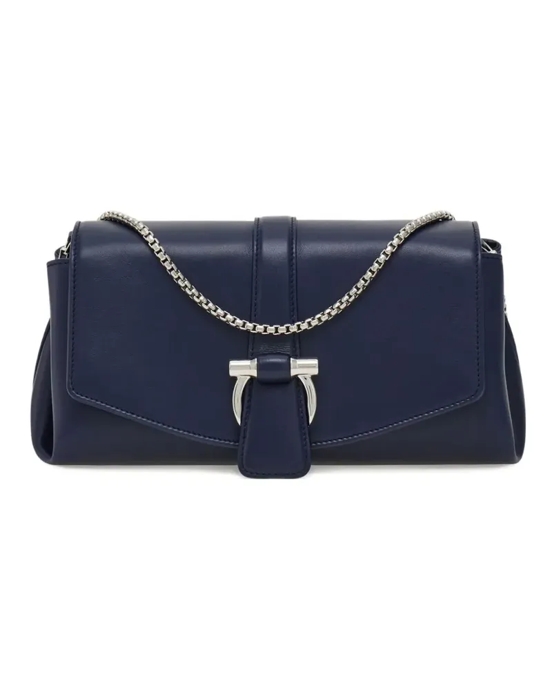 Ferragamo Umhängetasche mit Klappe - Blau Blau