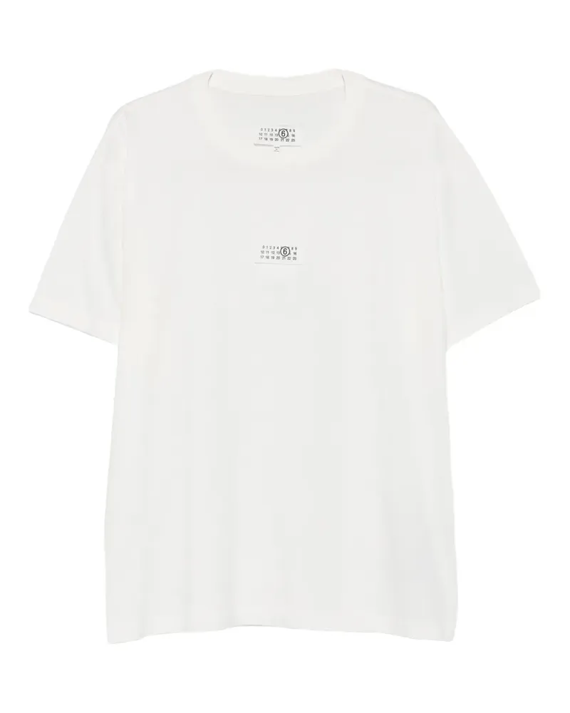 Maison Margiela logo-pach T-shirt - Weiß Weiß