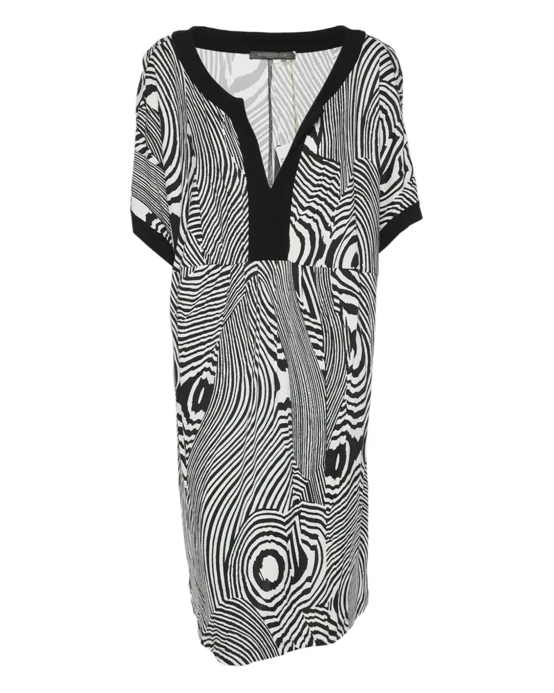 Marina Rinaldi geometric-pattern top - Weiß Weiß