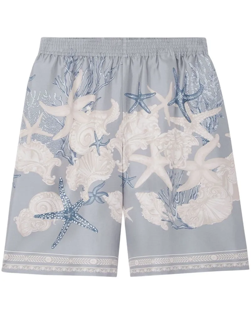 Versace Barocco Sea Shorts aus Seide - Grau Grau
