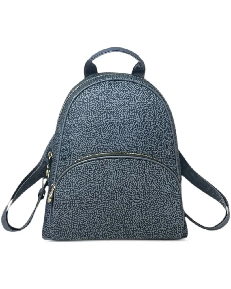 Borbonese Mittelgroßer Zaino Rucksack - Grau Grau