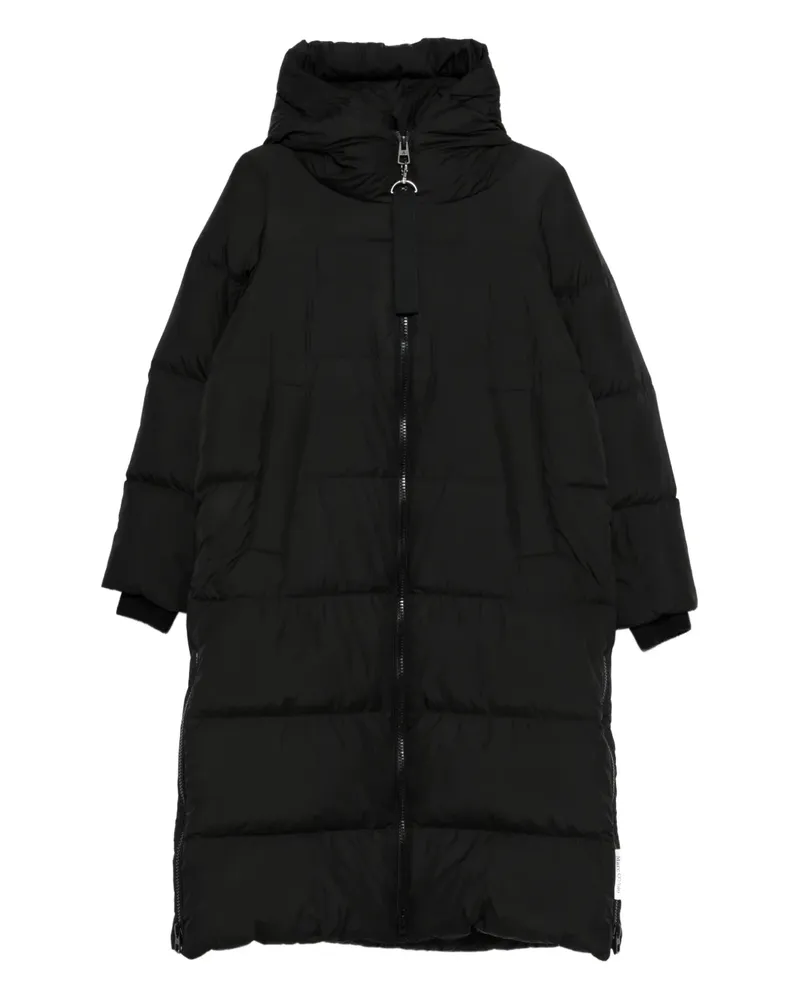 Marc O'Polo Oversized-Mantel mit Kapuze - Schwarz Schwarz