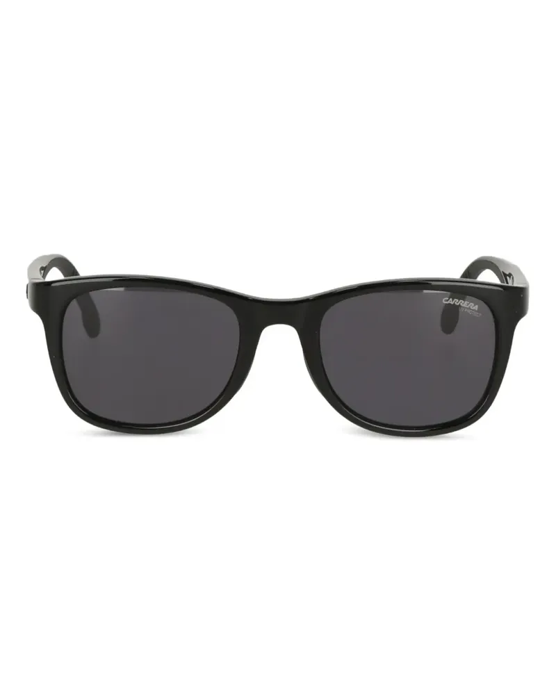 Carrera Sonnenbrille mit eckigem Gestell - Schwarz Schwarz