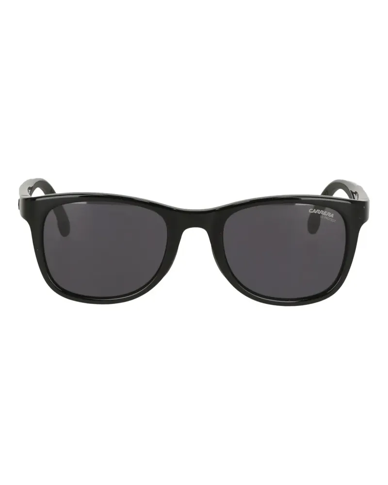 Carrera Sonnenbrille mit eckigem Gestell - Schwarz Schwarz