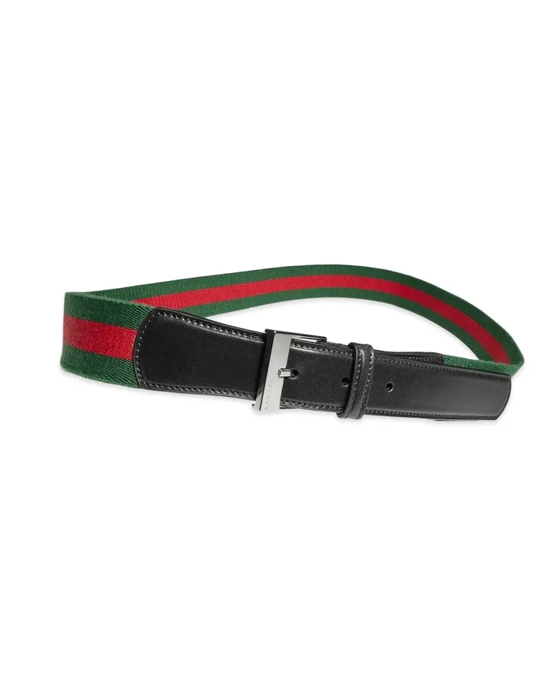 Gucci square-buckle belt - Schwarz Schwarz