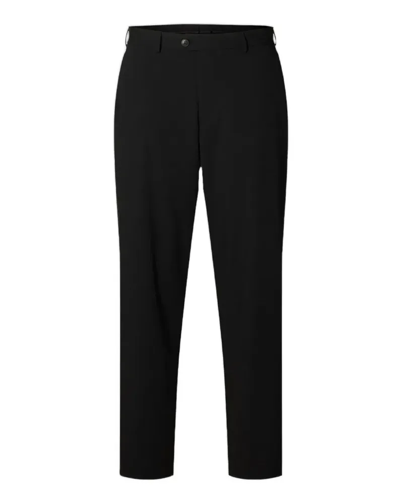 Selected loose-fit tailored trousers - Schwarz Schwarz