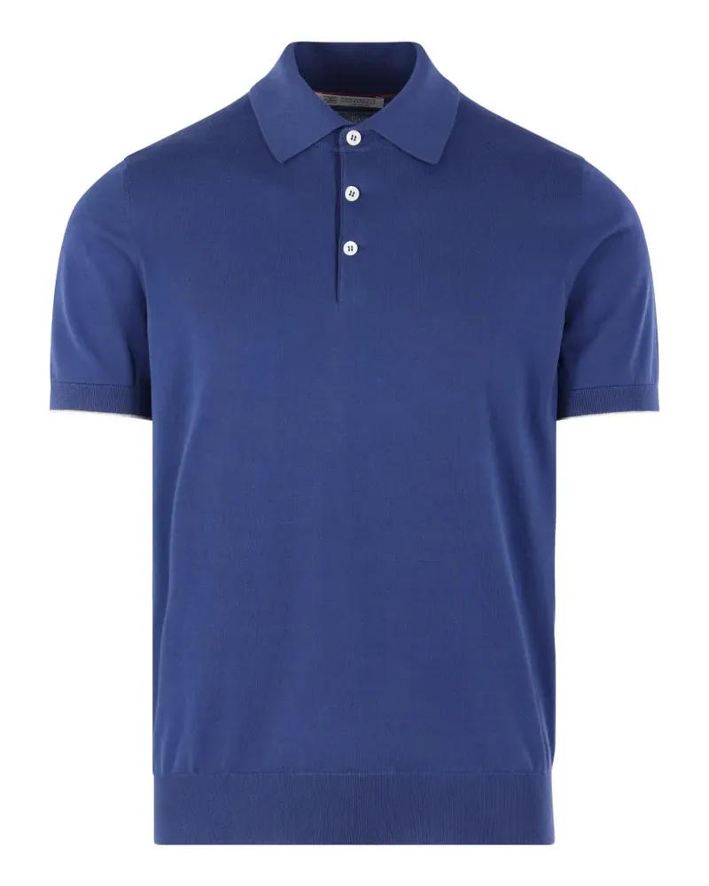Brunello Cucinelli cotton polo shirt - Blau Blau