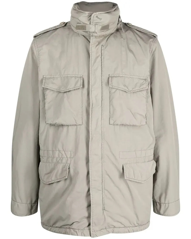 ASPESI Newcamp Jacke im Military-Look - Grau Grau