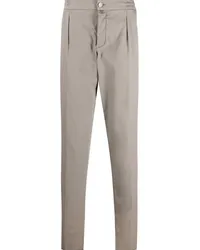 Kiton Klassische Hose mit Logo-Patch Nude