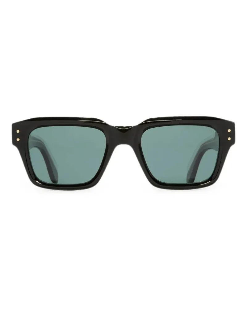 Cutler and Gross Sonnenbrille mit eckigem Gestell - Schwarz Schwarz