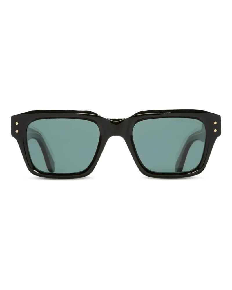Cutler and Gross Sonnenbrille mit eckigem Gestell - Schwarz Schwarz