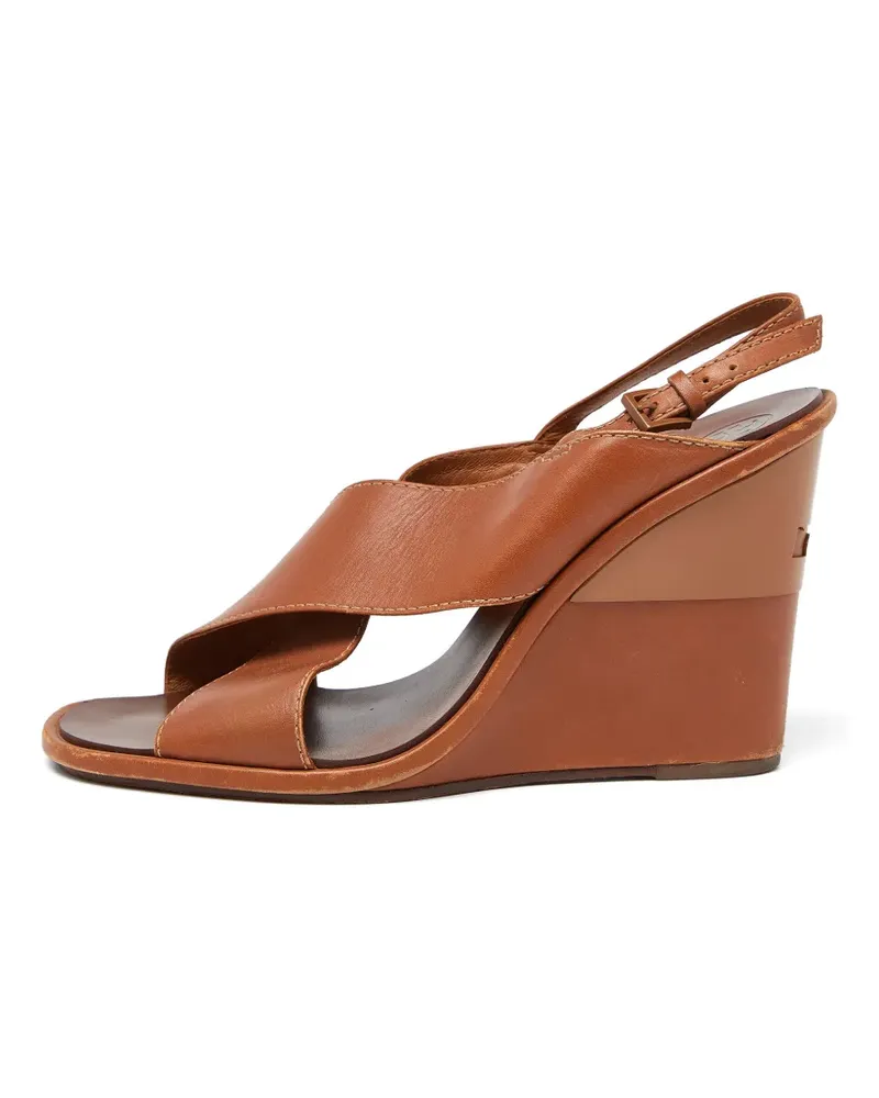 Tory Burch wedge slingback sandals - Braun Braun