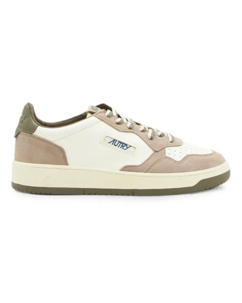 AUTRY perforated panelled sneakers - Nude Nude
