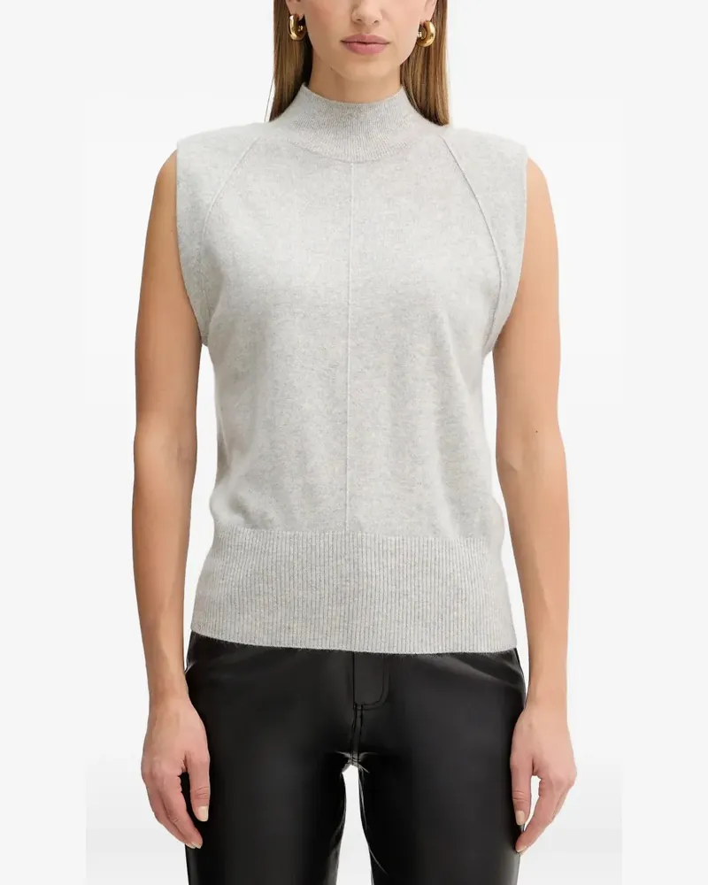 HUGO BOSS mock-neck sweater - Grau Grau