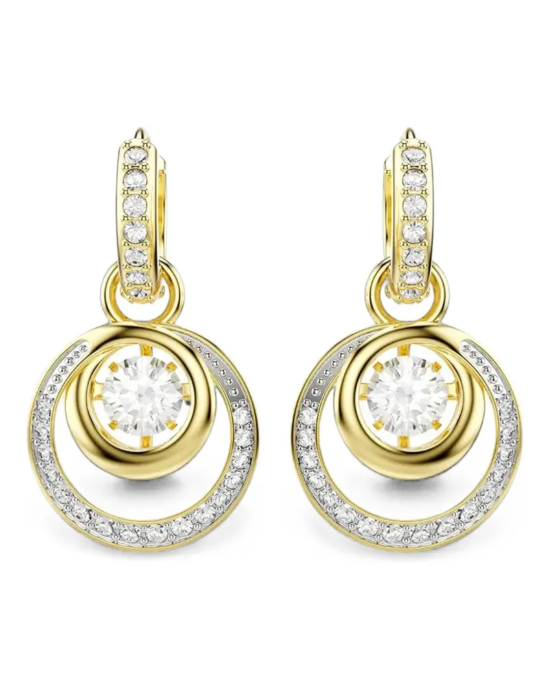 Swarovski Hyperbola crystal-embellished drop earrings - Gold Gold