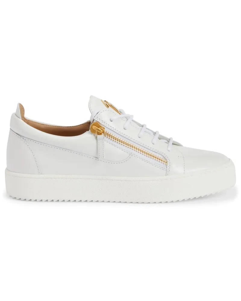 Giuseppe Zanotti Frankie Sneakers mit Reißverschluss - Weiß Weiß