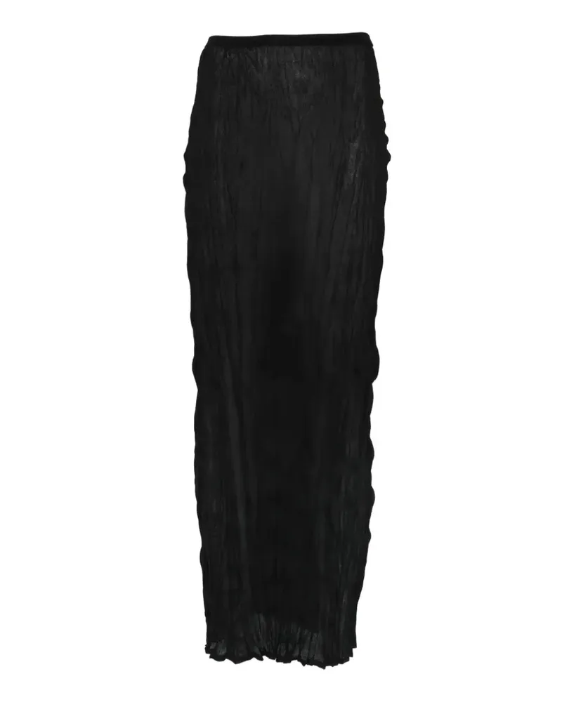 Totême crinkled maxi skirt - Schwarz Schwarz