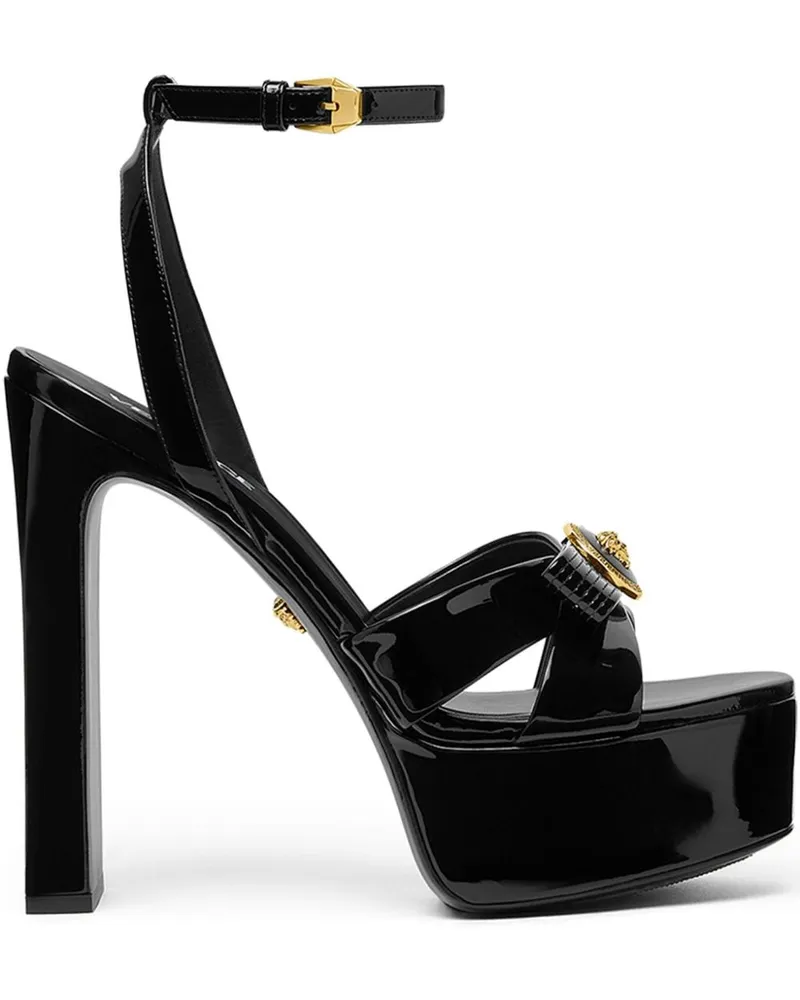 Versace Gianni Ribbon Sandalen 140mm - Schwarz Schwarz