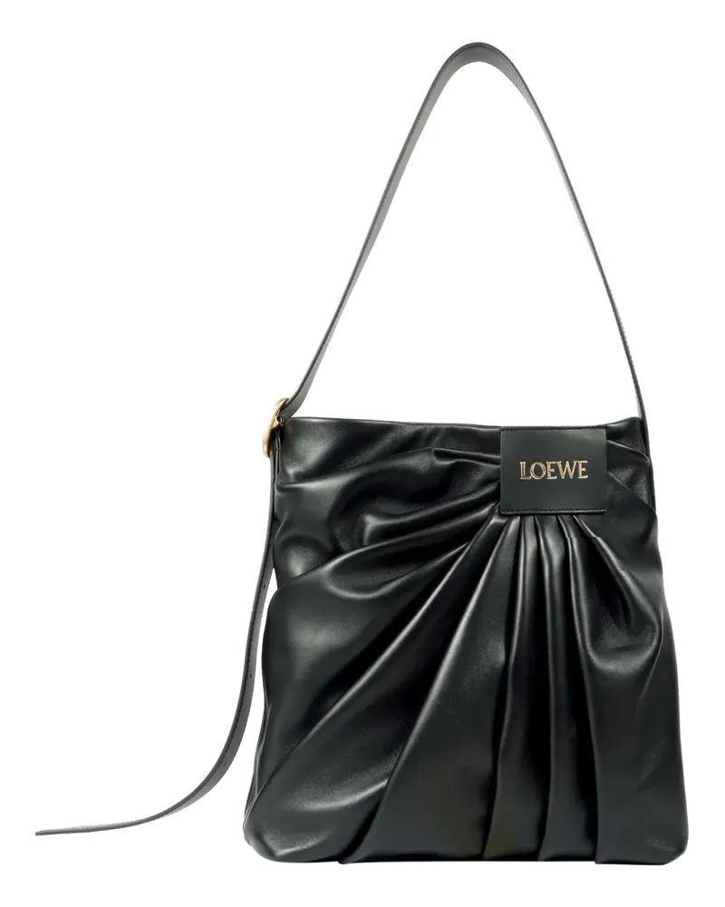 Loewe Drapierte Handtasche - Schwarz Schwarz