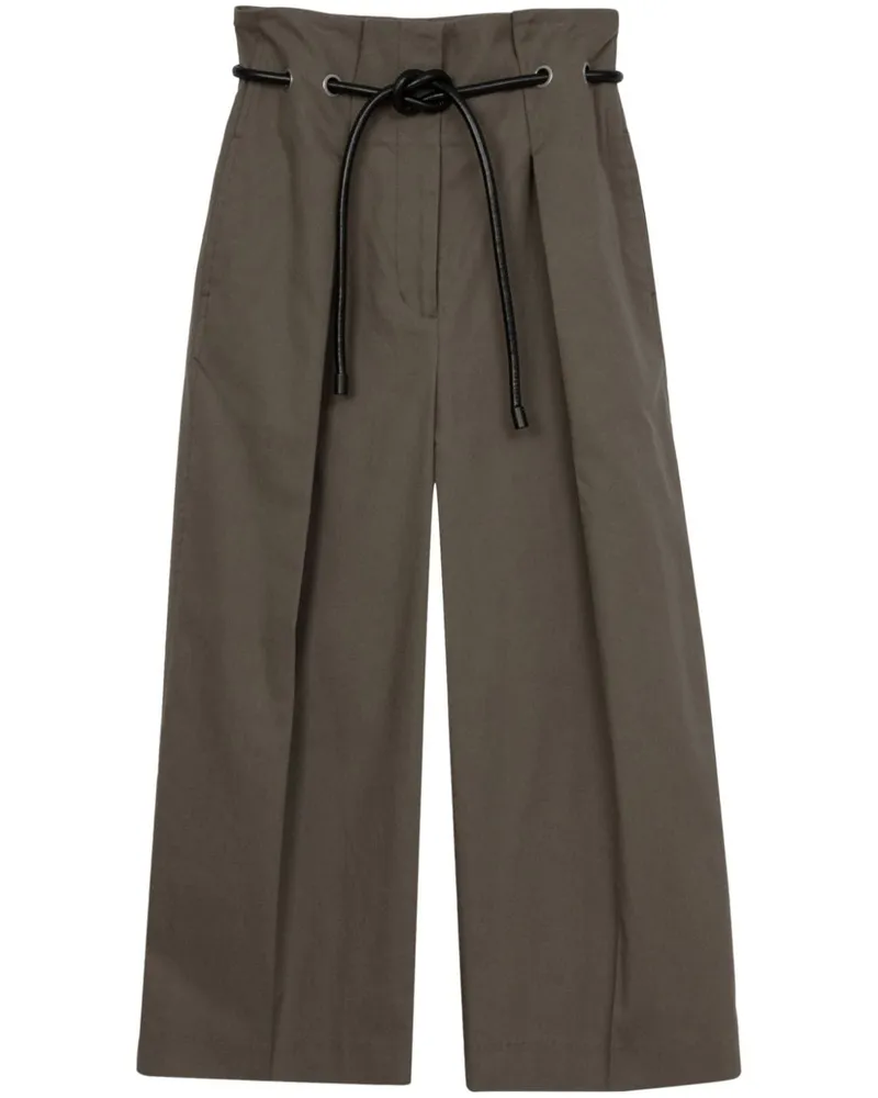 3.1 phillip lim Cropped-Hose mit weitem Bein - Grün Grün