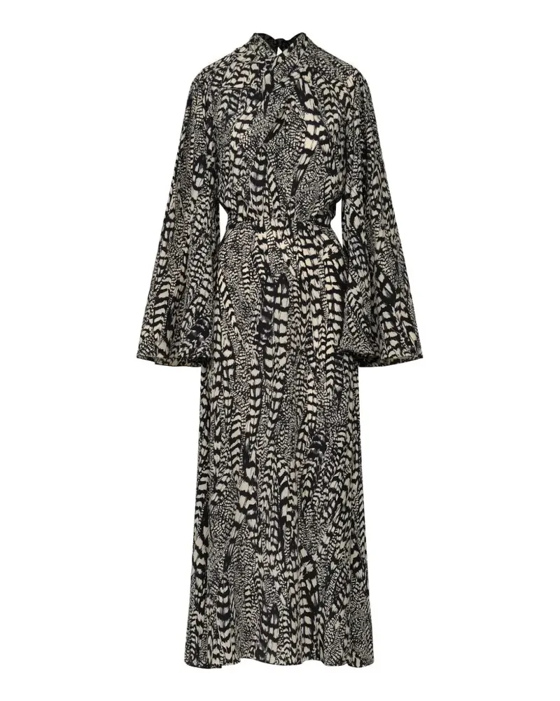 Johanna Ortiz Maiden Voyage Midikleid - Schwarz Schwarz
