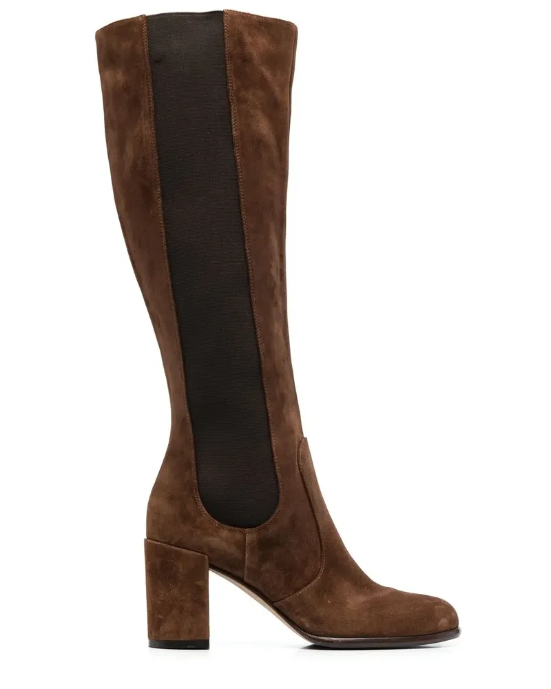 Sergio Rossi Stiefel mit Einsatz - Braun Braun